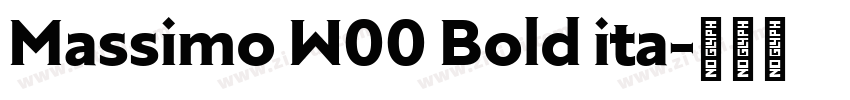 Massimo W00 Bold ita字体转换